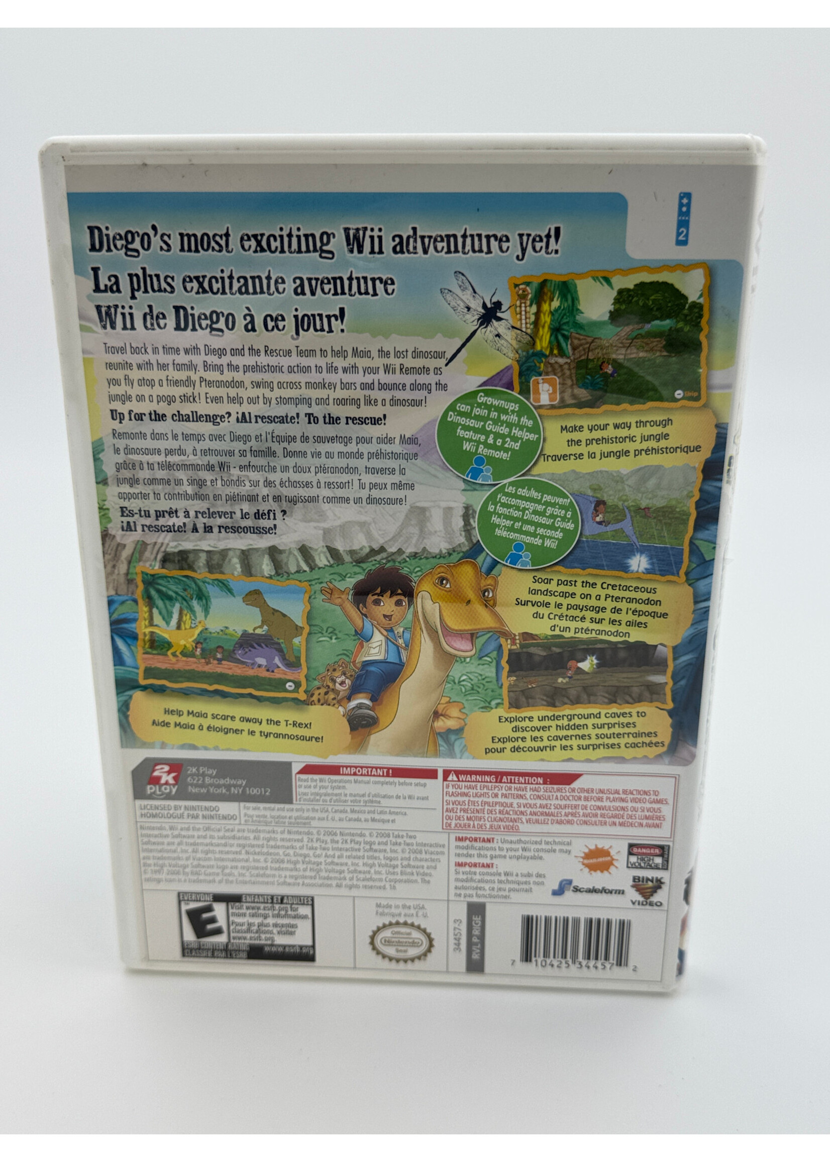Nintendo Nickelodeon Go Diego Go Great Dinosaur Rescue Wii