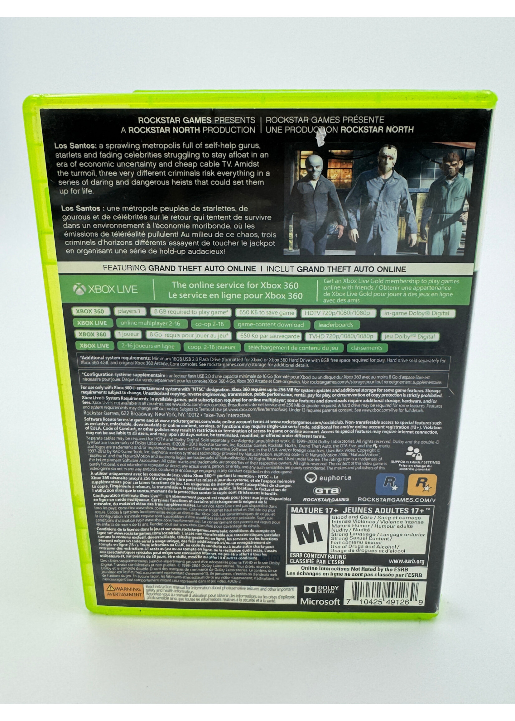 Xbox Grand Theft Auto 5 Xbox 360