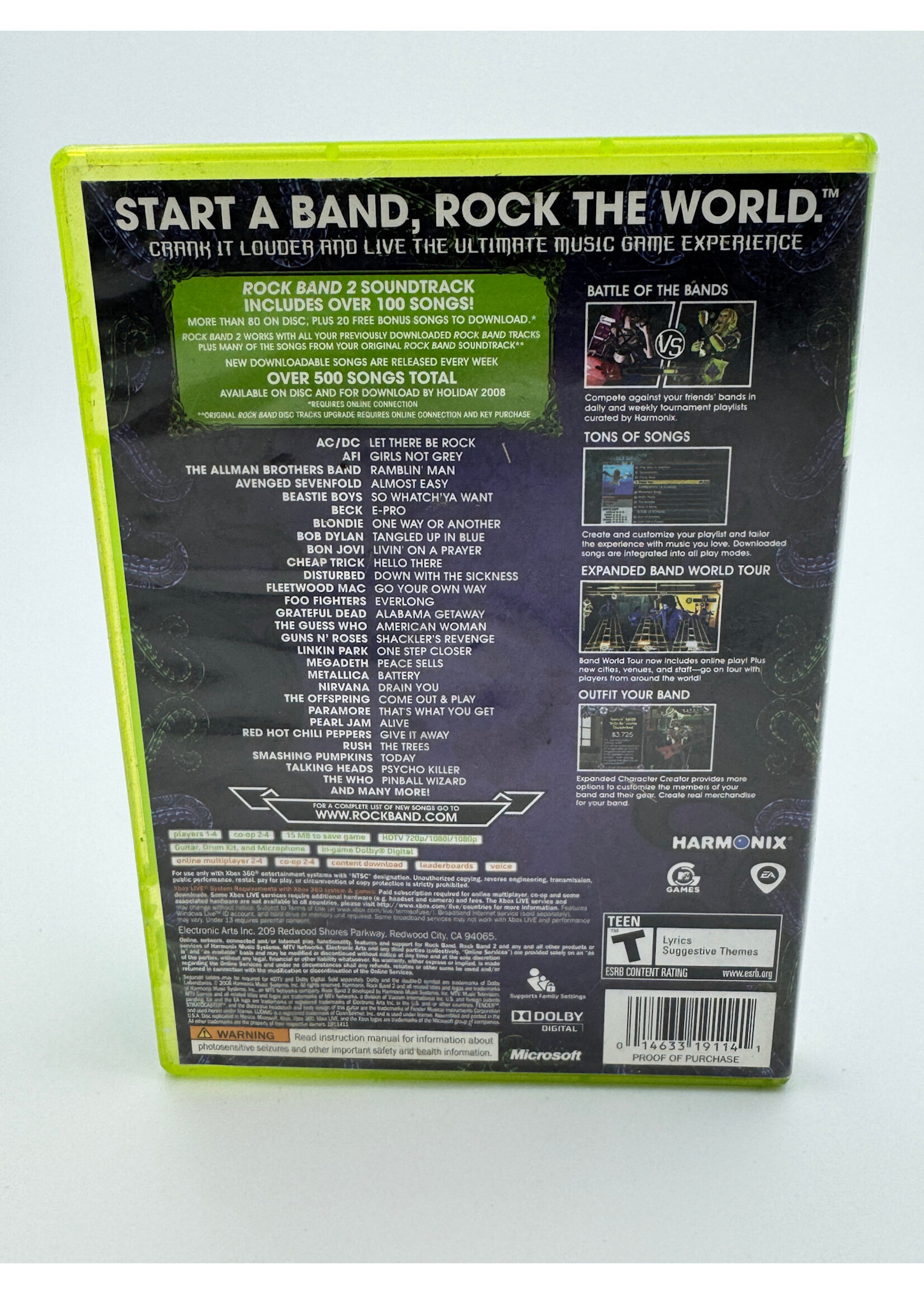 Xbox Rock Band 2 Xbox 360