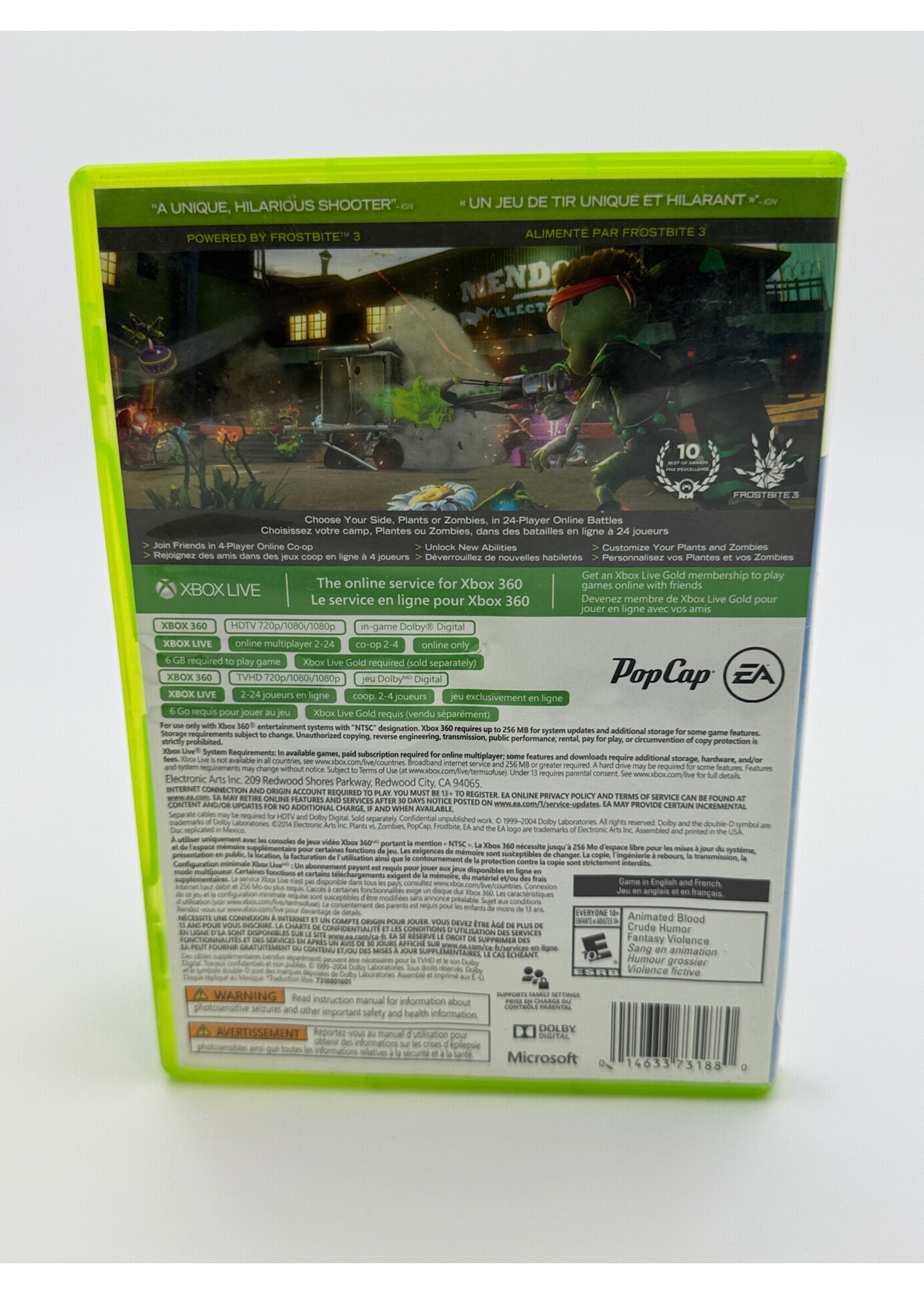 Xbox Plants Vs Zombies Garden Warfare Xbox 360