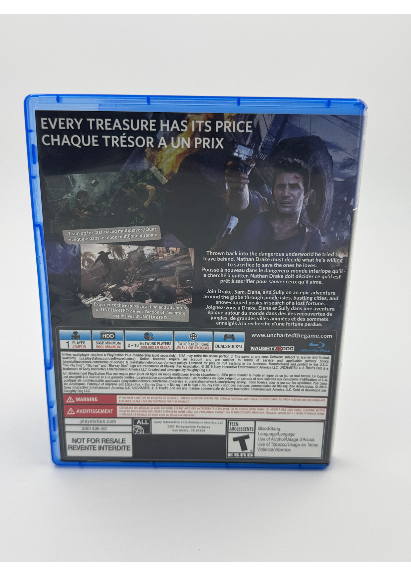 Sony Uncharted 4 A Thiefs End PS4