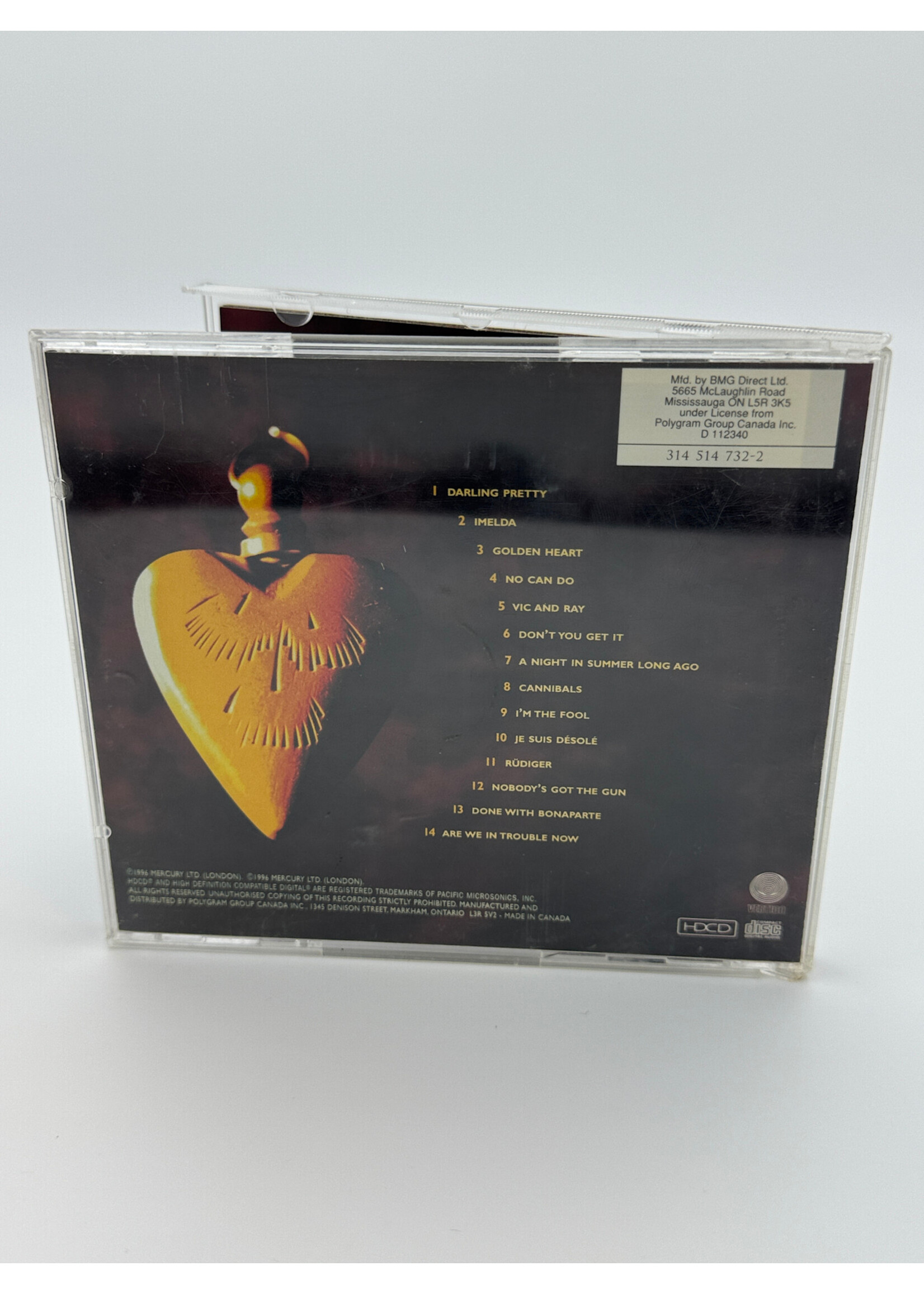CD Mark Knopfler Golden Heart CD