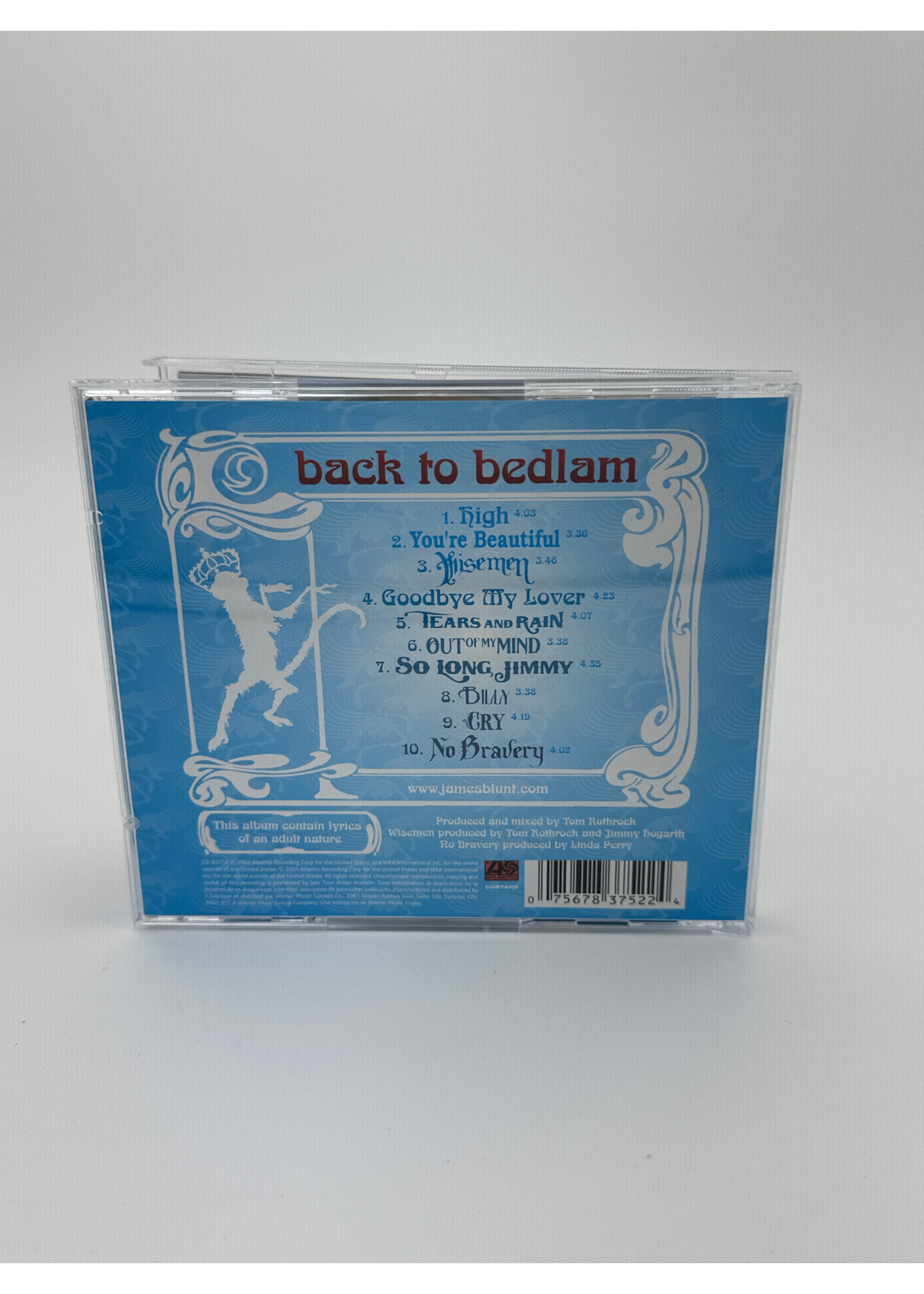 CD James Blunt Back To Bedlam CD