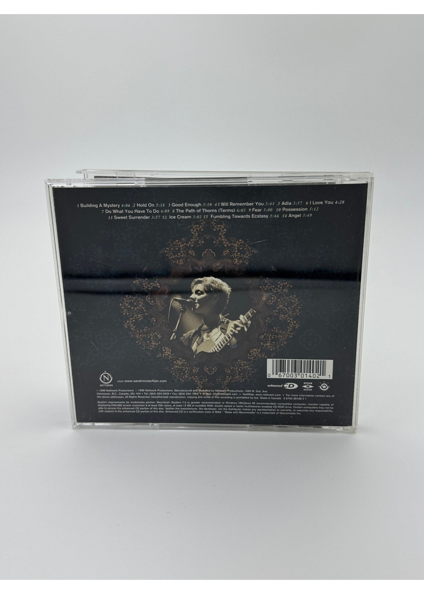 CD Sarah Mclachlan Mirrorball Cd