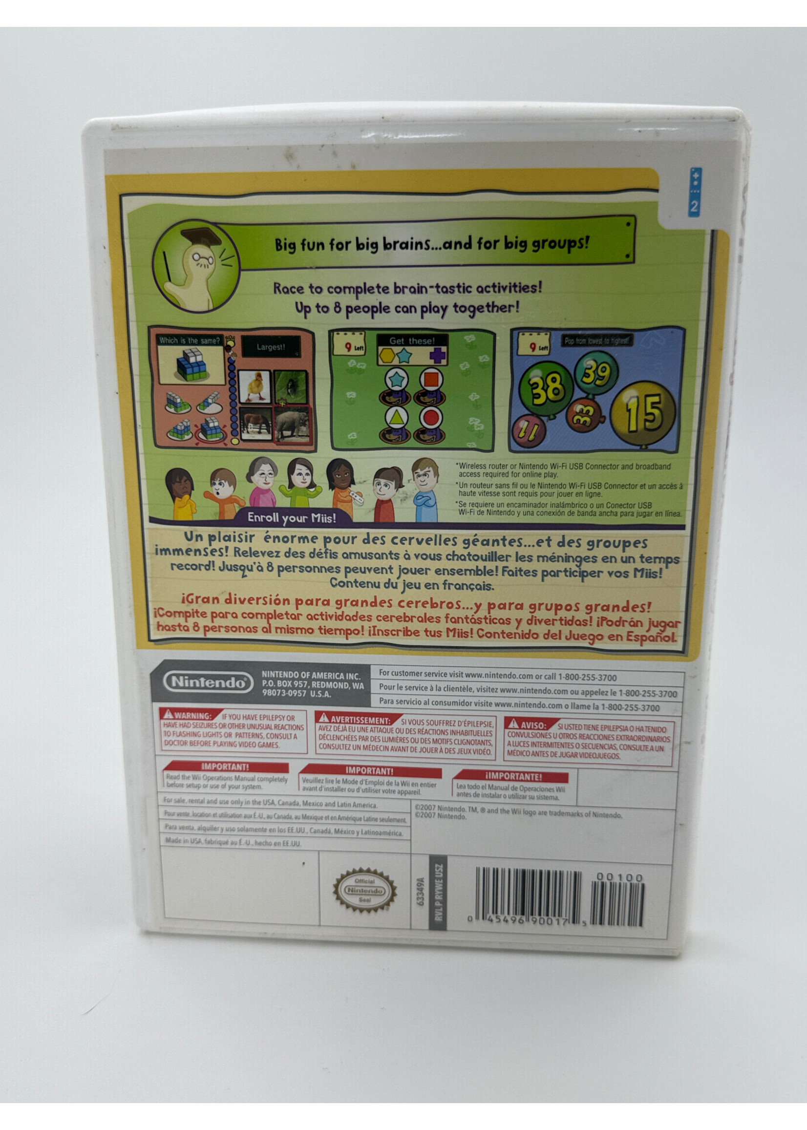 Nintendo Big Brain Academy Wii Degree Wii