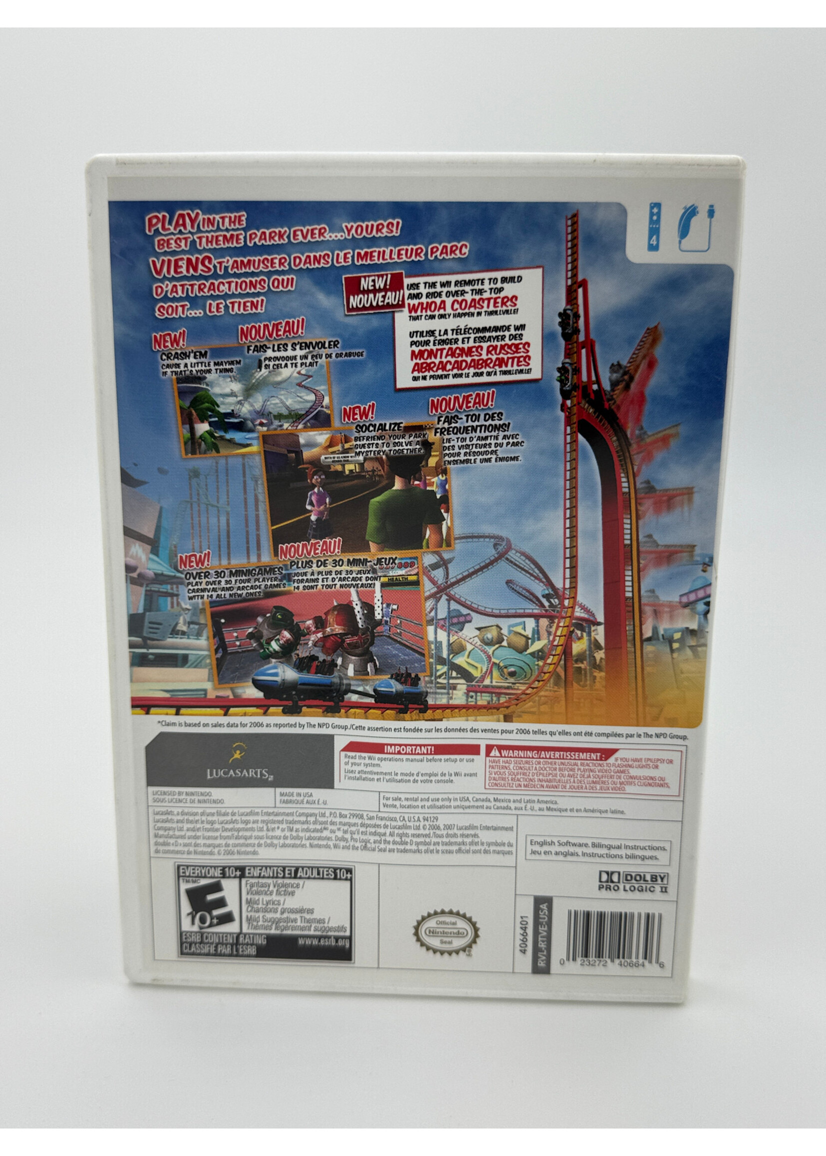 Nintendo Thrillville Off the Rails Wii