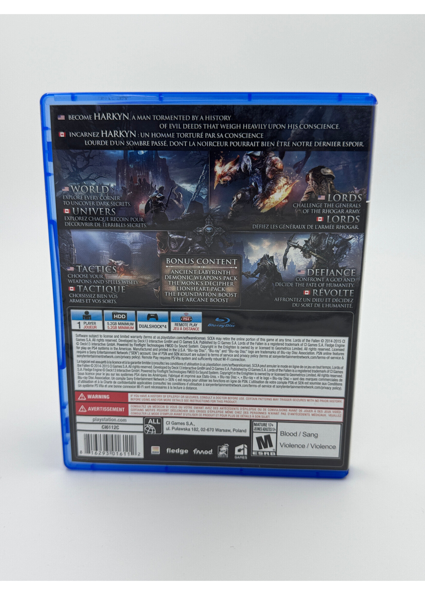 Sony Lords of the Fallen Complete Edition PS4