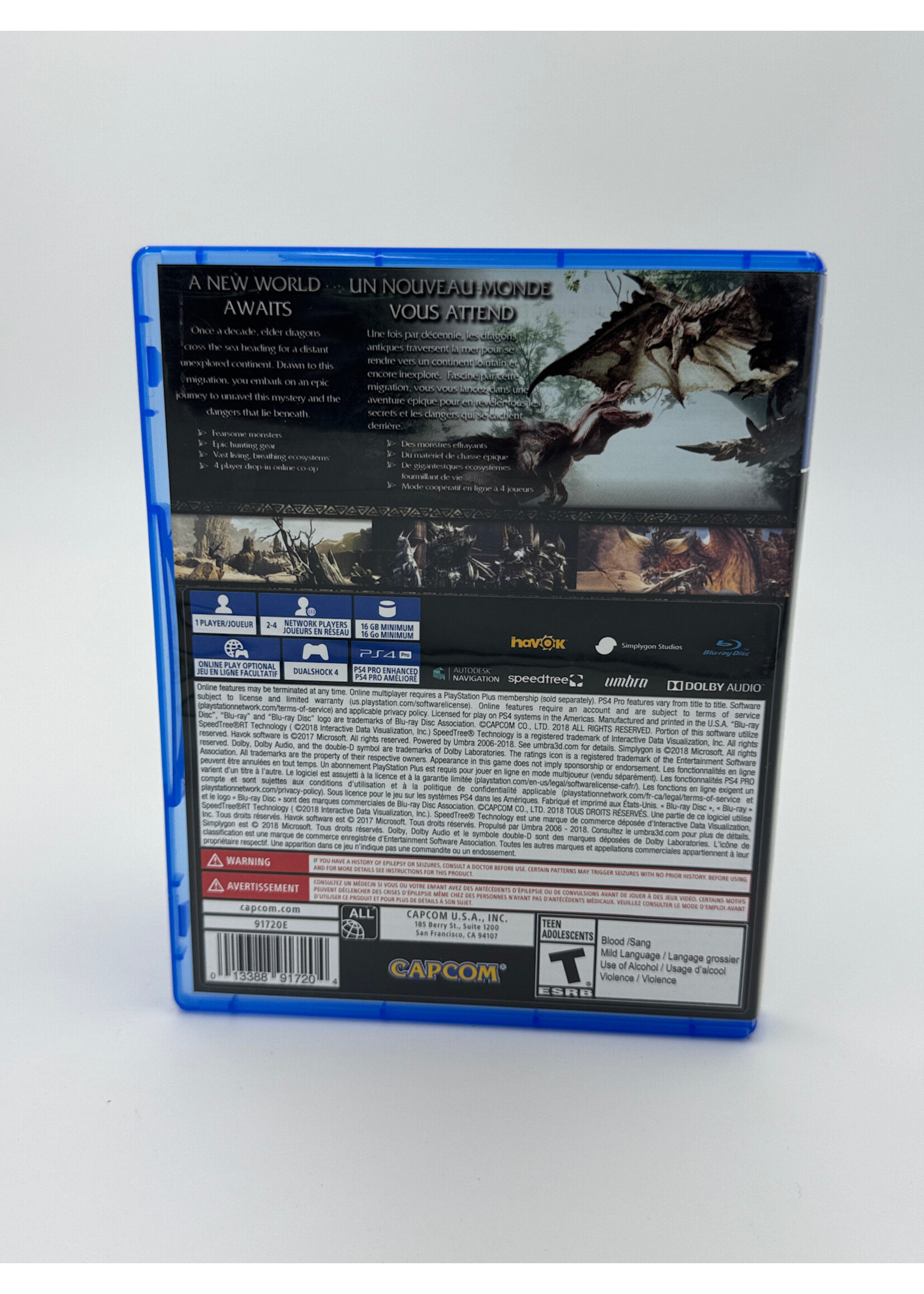 Sony Monster Hunter World PS4