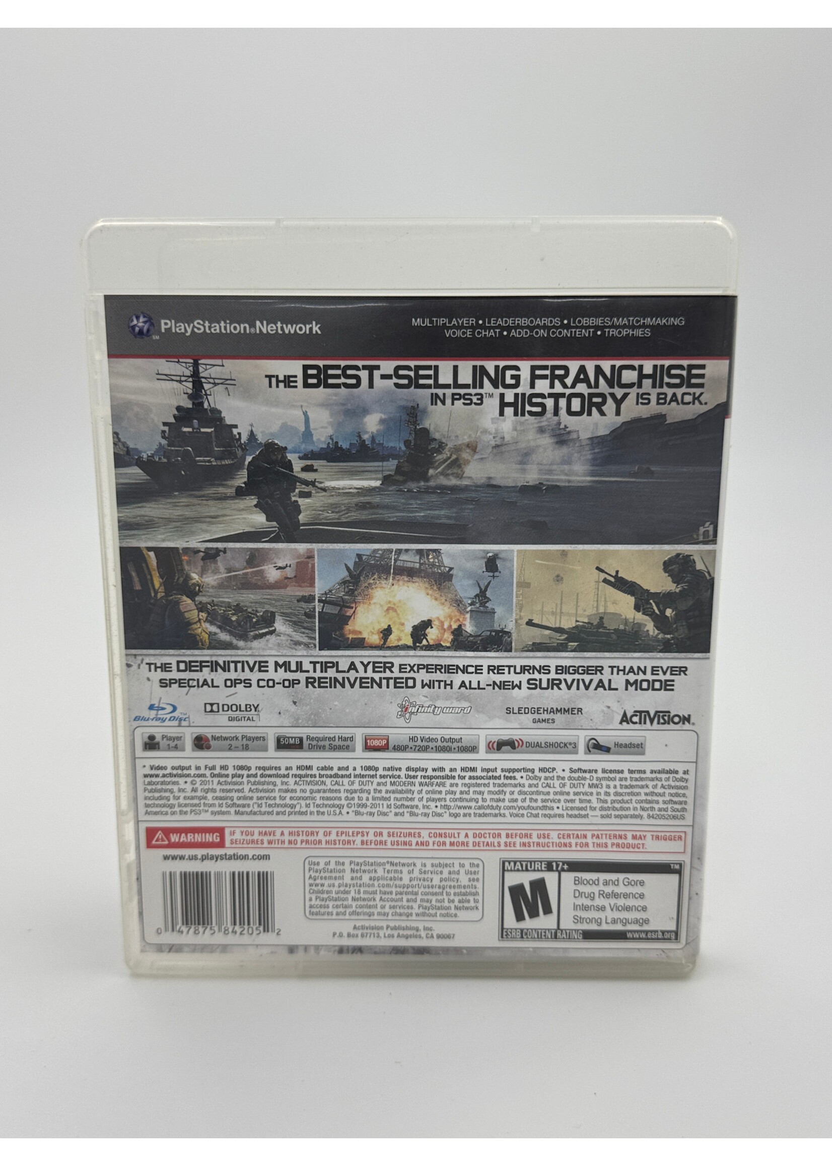 Sony Call Of Duty Modern Warfare 3 PS3