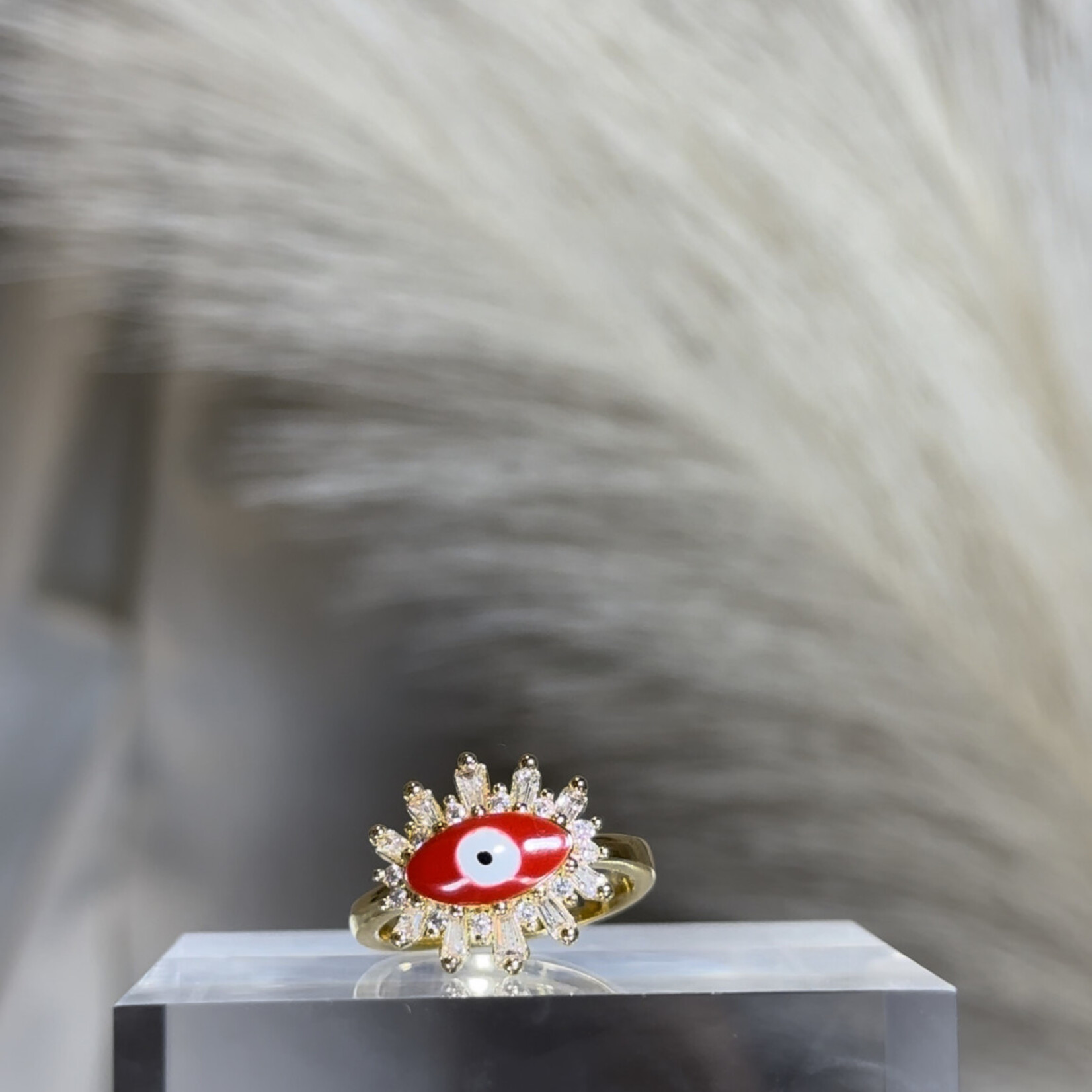 Red Evil Eye Ring