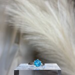 Blue Diamond Ring