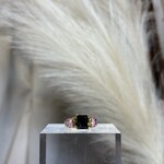 Black Square Diamond Ring