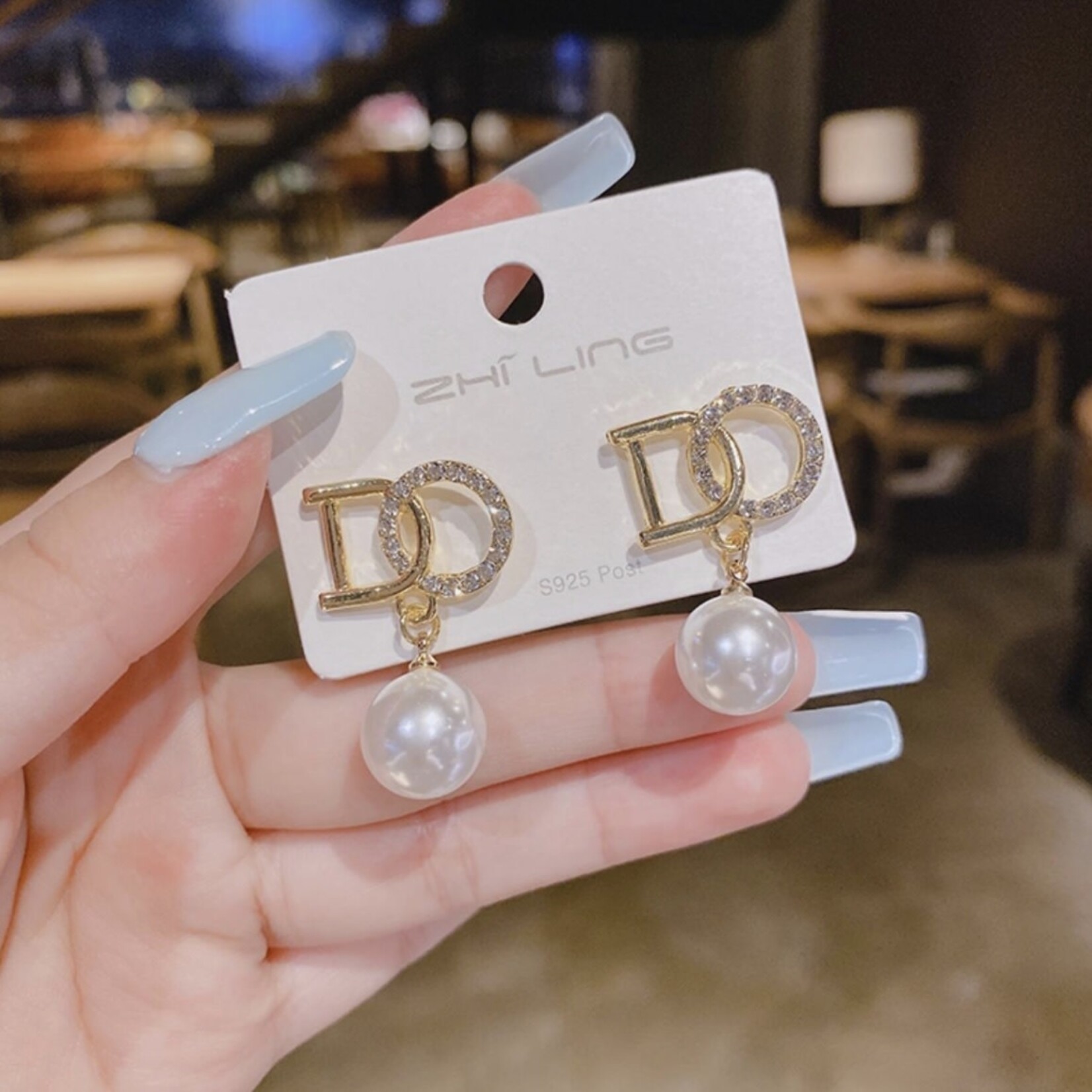 DO with Pearl Earrings