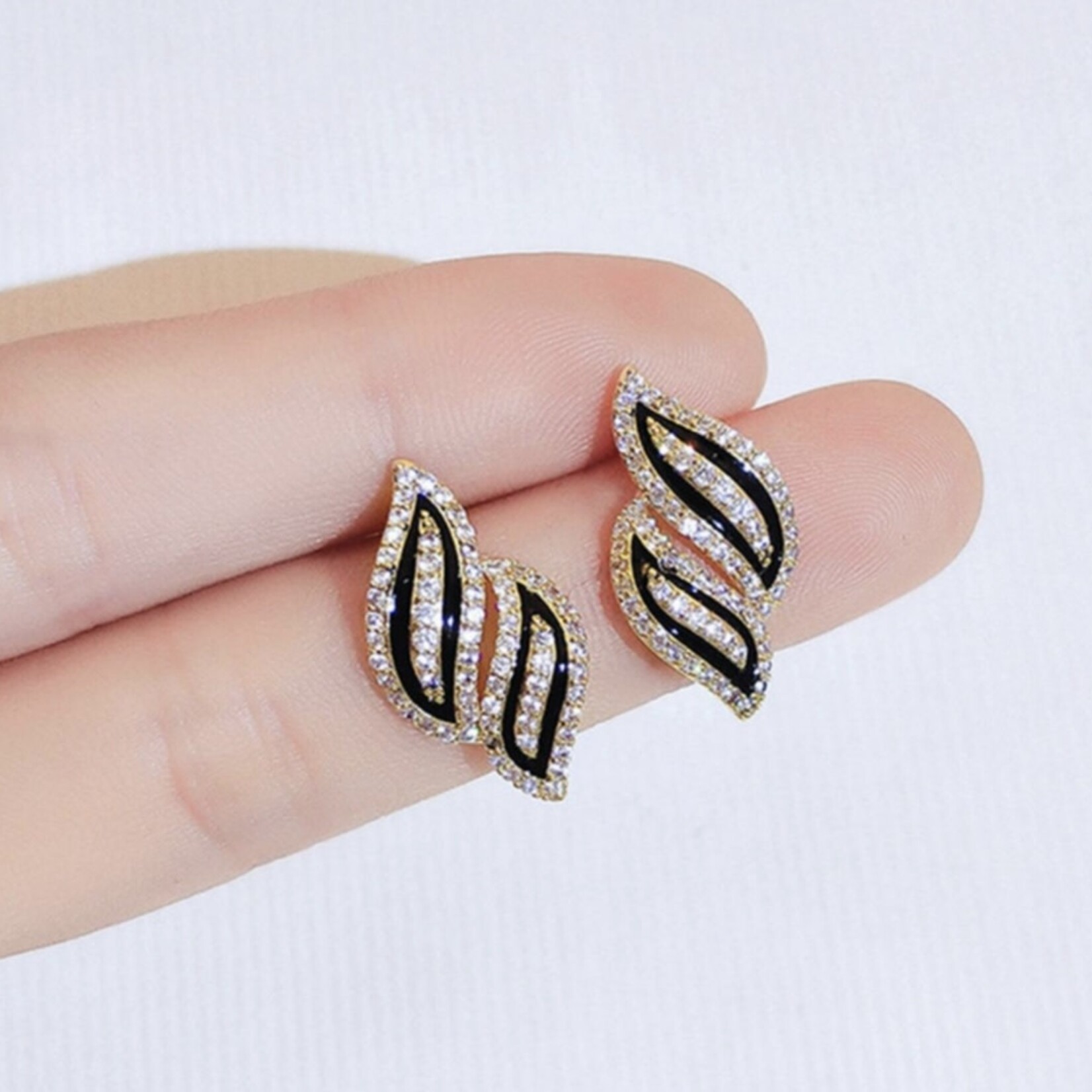Black Flame Earrings