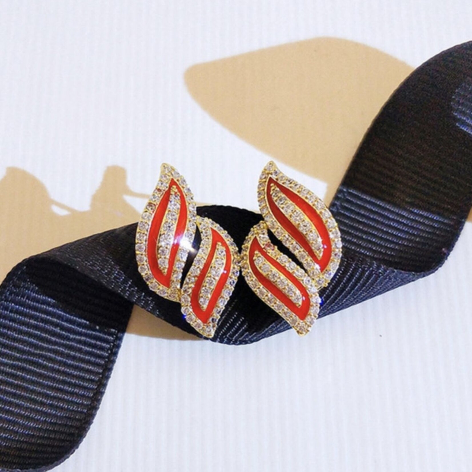 Red Flame Earrings