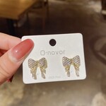 Diamond Bow Earrings