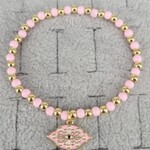 Pink Evil Eye Bracelet
