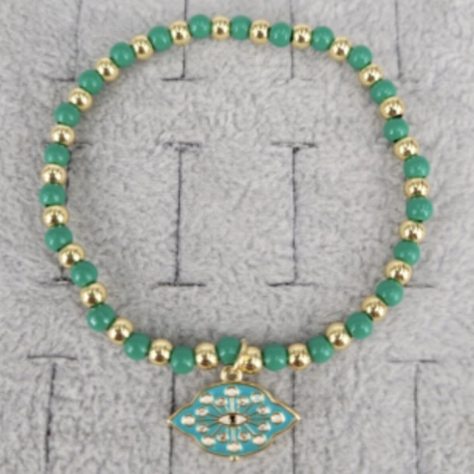 Green Evil Eye Bracelet