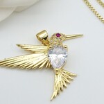 Gold Hummingbird Necklace