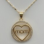 “Mom” Gold Necklace