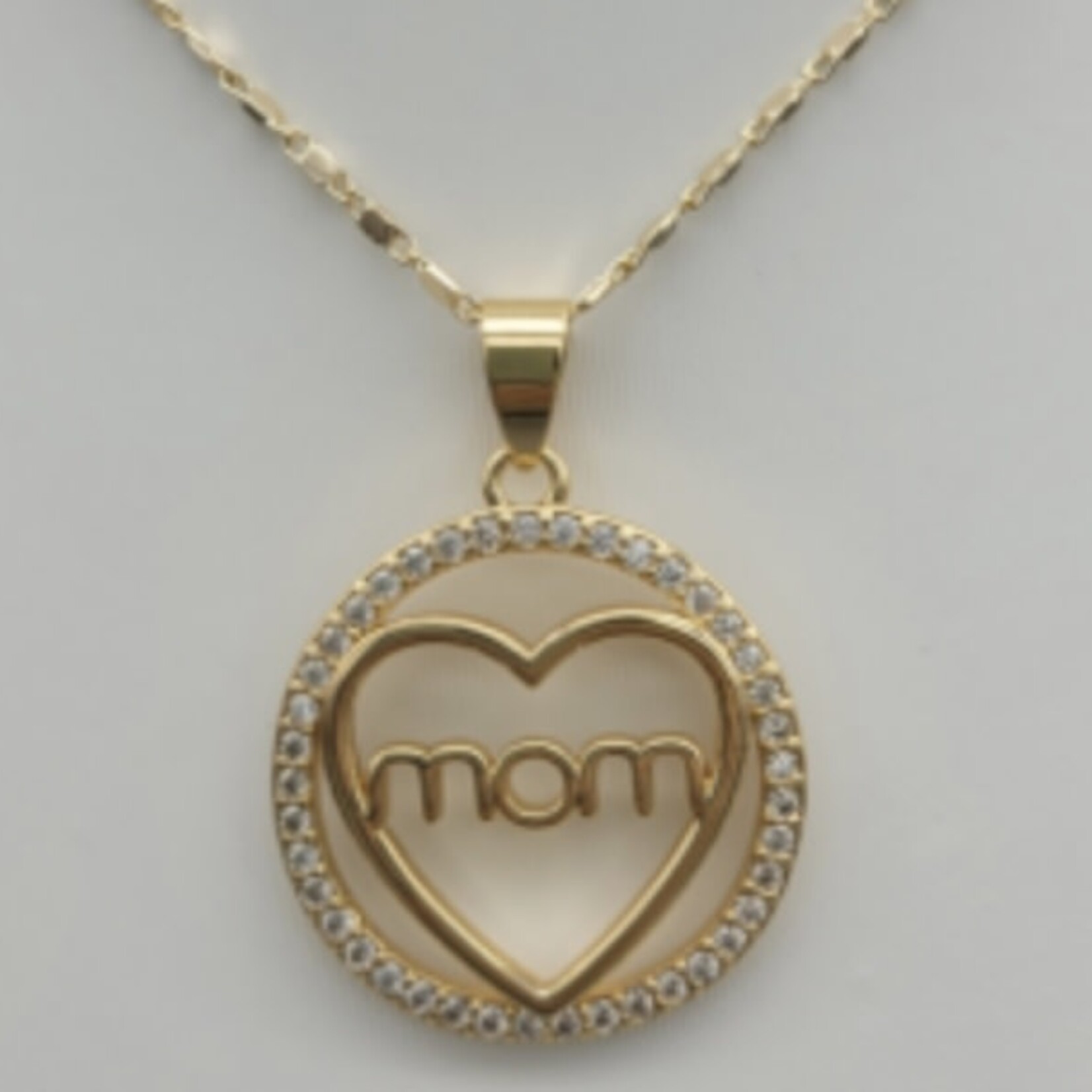“Mom” Gold Necklace