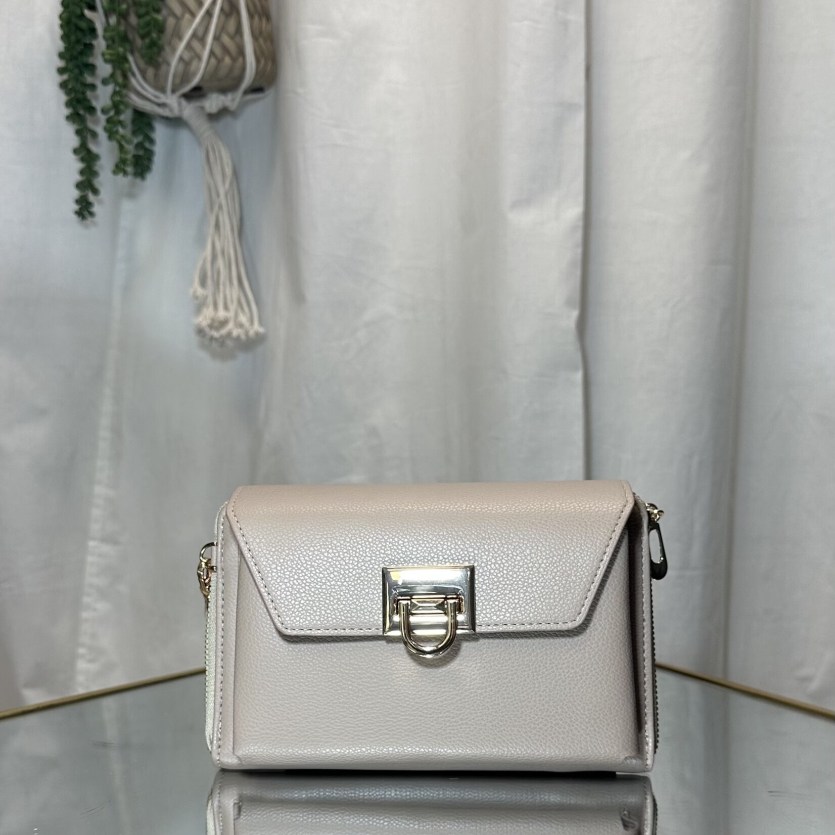 Pale Brown Medium Handbag