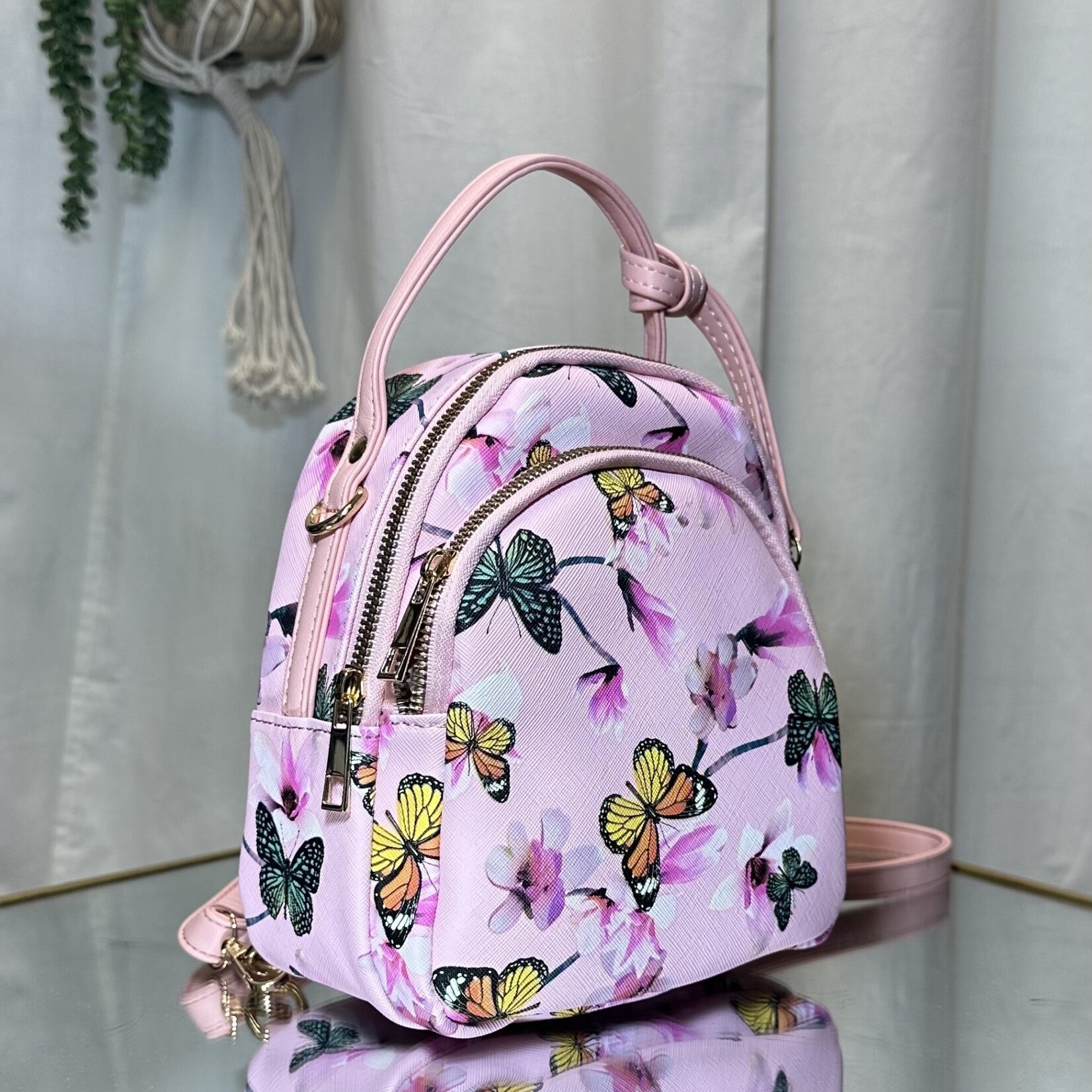 Butterfly Mini Backpack - Pink