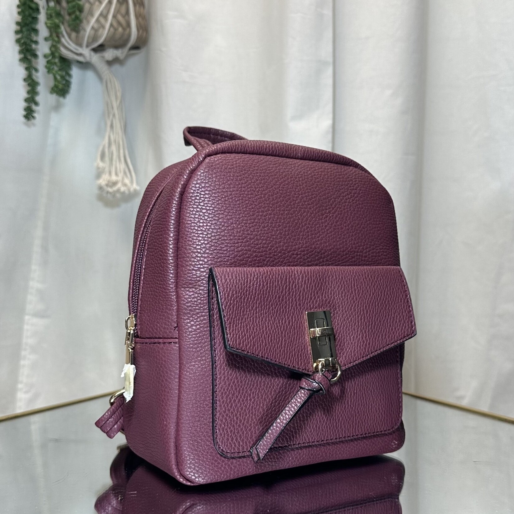 Dark Purple Small Backpack