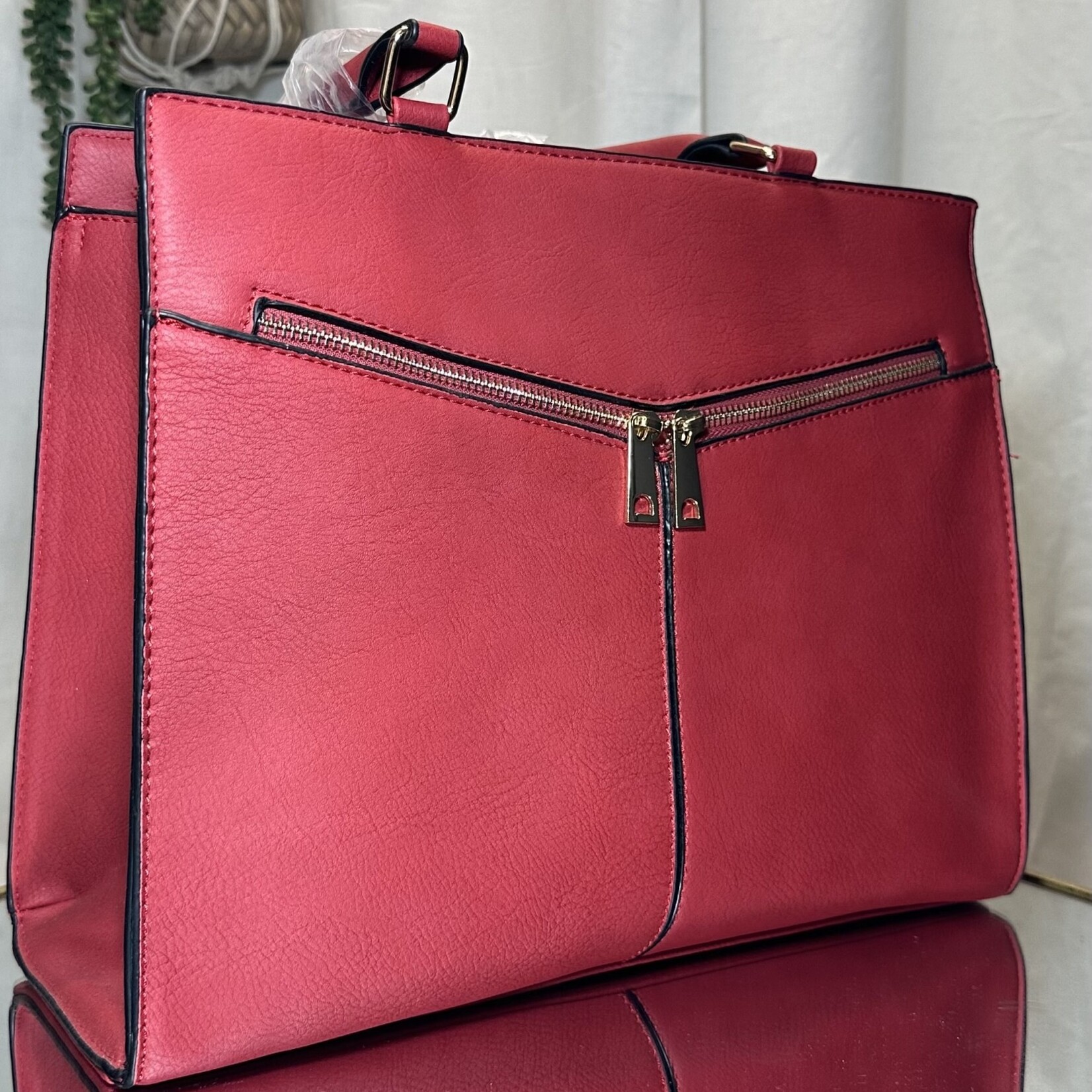 Red Large Purse