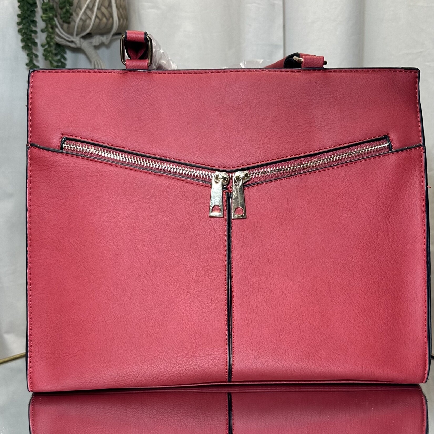 Red Large Purse