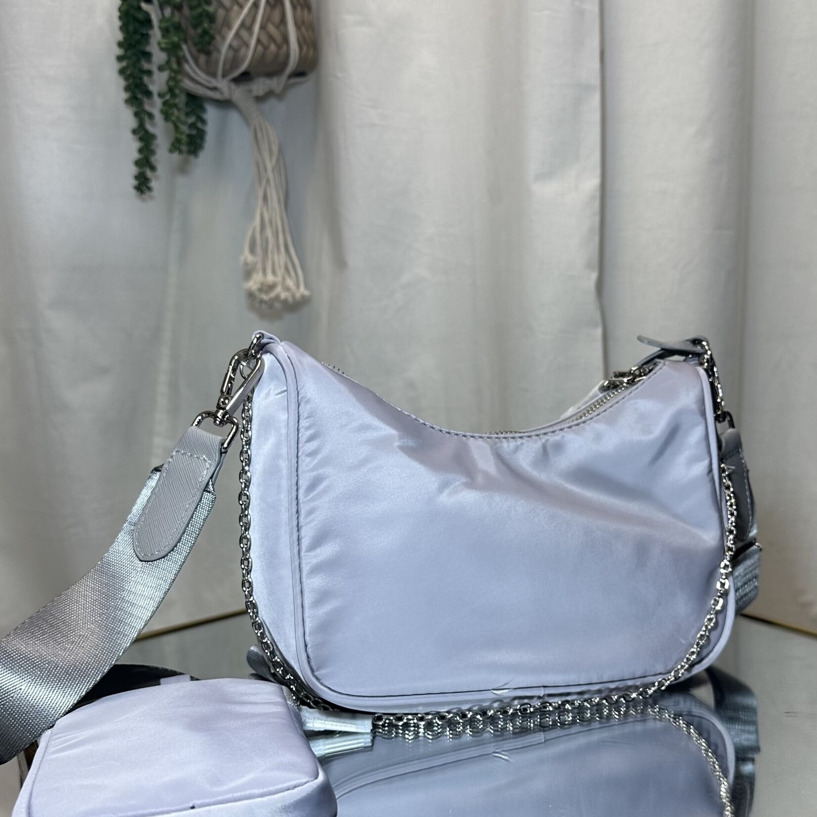 Pale Purple Medium Purse with Little Bag