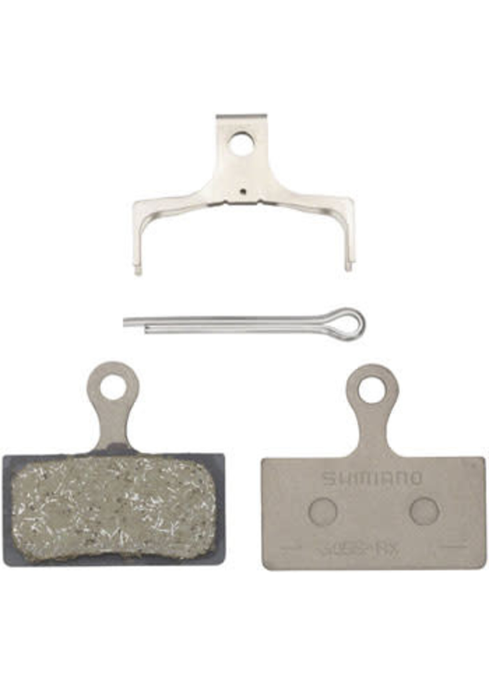 SHIMANO Shimano G05S-RX Disc Brake Pad and Spring - Resin Compound, Stainless Steel Back Plate, One Pair