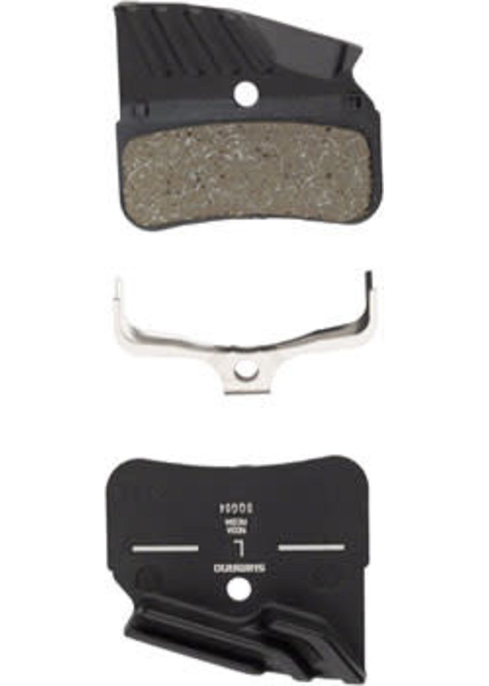 SHIMANO Shimano N03A-RF Disc Brake Pad and Spring - Resin Compound, Finned Alloy Back Plate, One Pair