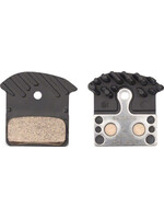 SHIMANO Shimano J04C-MF Disc Brake Pads and Springs - Metal Compound, Finned Alloy and Stainless Steel Back Plate, One Pair