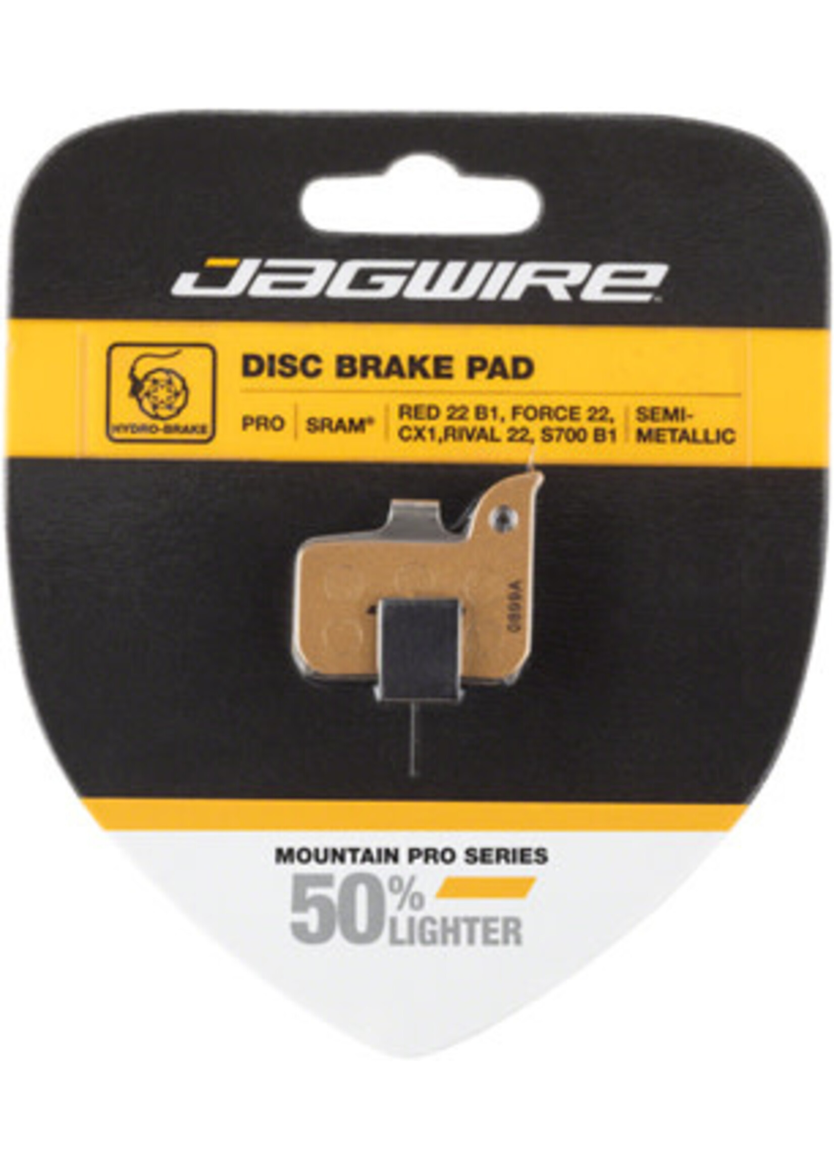 Jagwire Jagwire Pro Alloy Backed Semi-Metallic Disc Brake Pads for SRAM Red 22 B1, Force 22, CX1, Rival 22, S700 B1, Level Ultimate