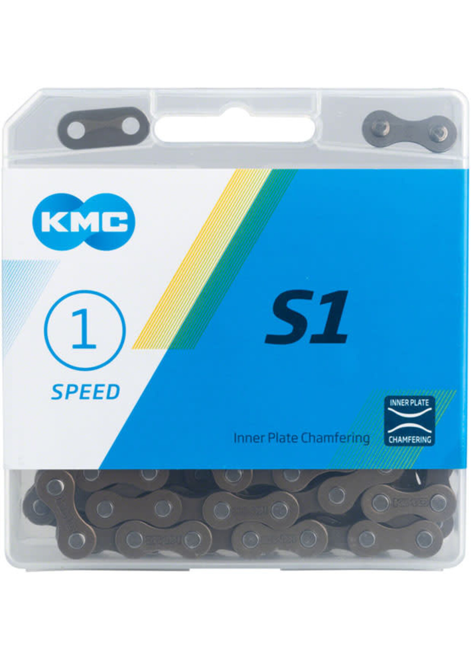 KMC KMC S1 Chain - Single Speed 1/2" x 1/8", 112 Links, Brown