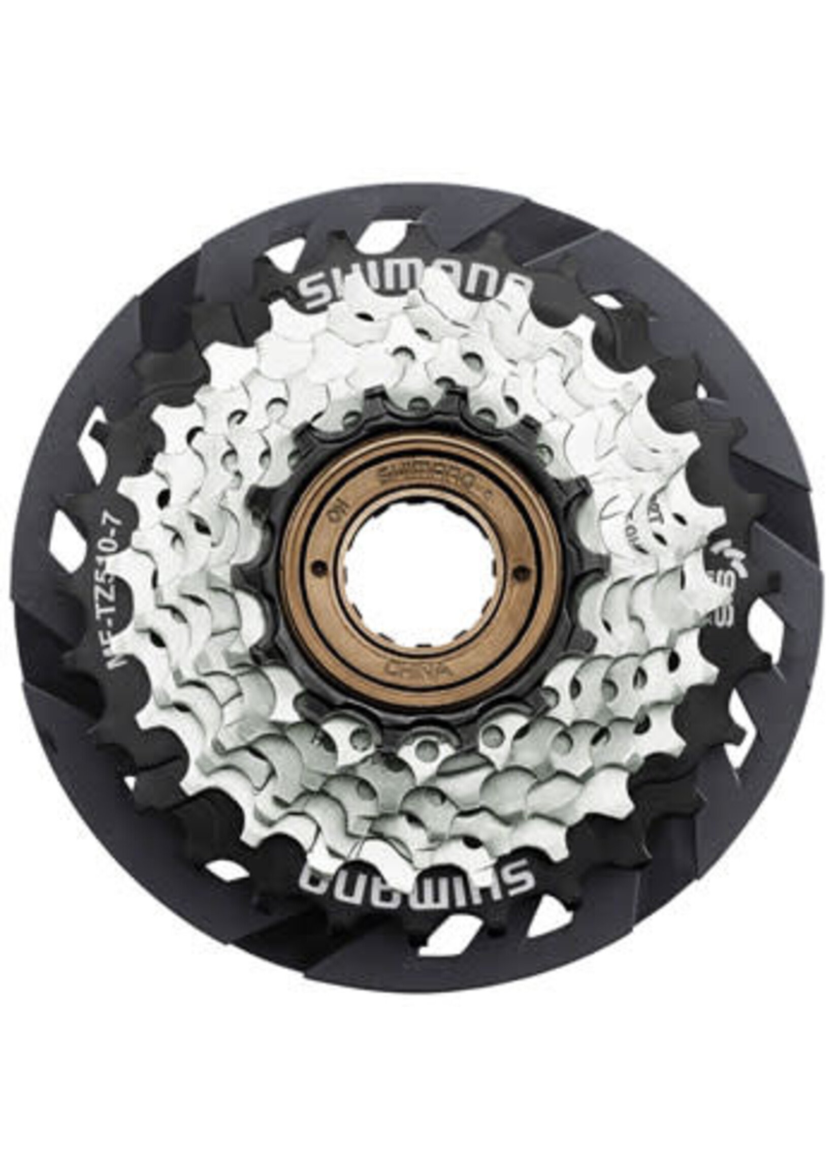 SHIMANO Shimano MF-TZ510-7-CP Multi-Speed Freewheel - 7-Speed, 14-28t