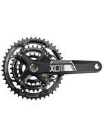 Suntour SR Suntour XCM-T Crankset - 175mm, 9-Speed, 44/32/22t, 104/64 BCD, Shimano Octalink V2 Spindle Interface, Black