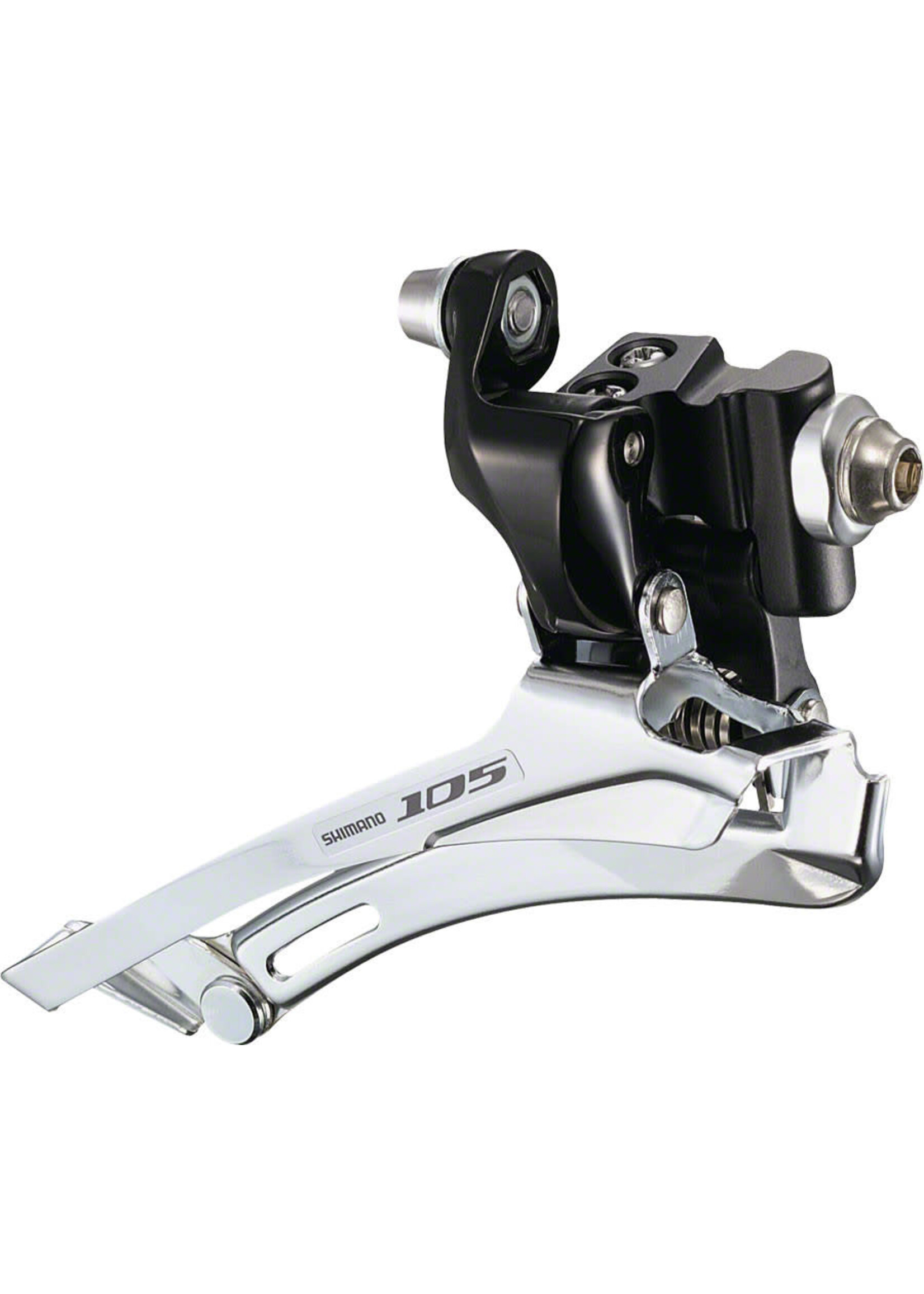 SHIMANO Shimano 105 FD-5700 10-Speed Braze-On Double Front Derailleur Black