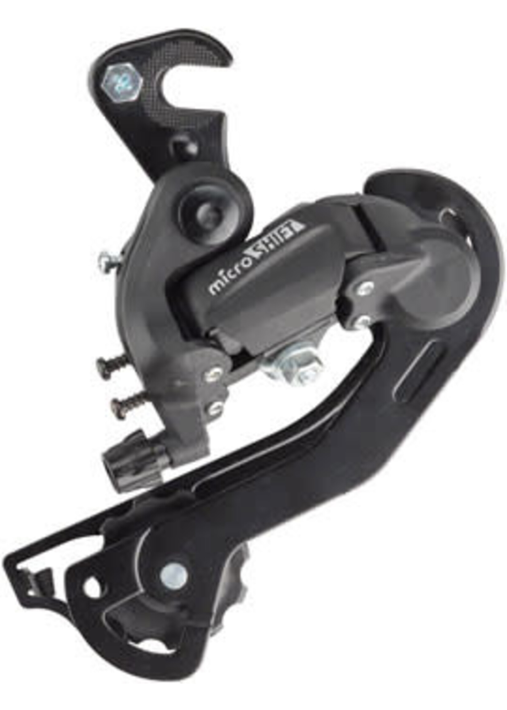 microSHIFT microSHIFT M21 Rear Derailleur - 6,7 Speed, Long Cage, Dropout Claw Hanger, Black