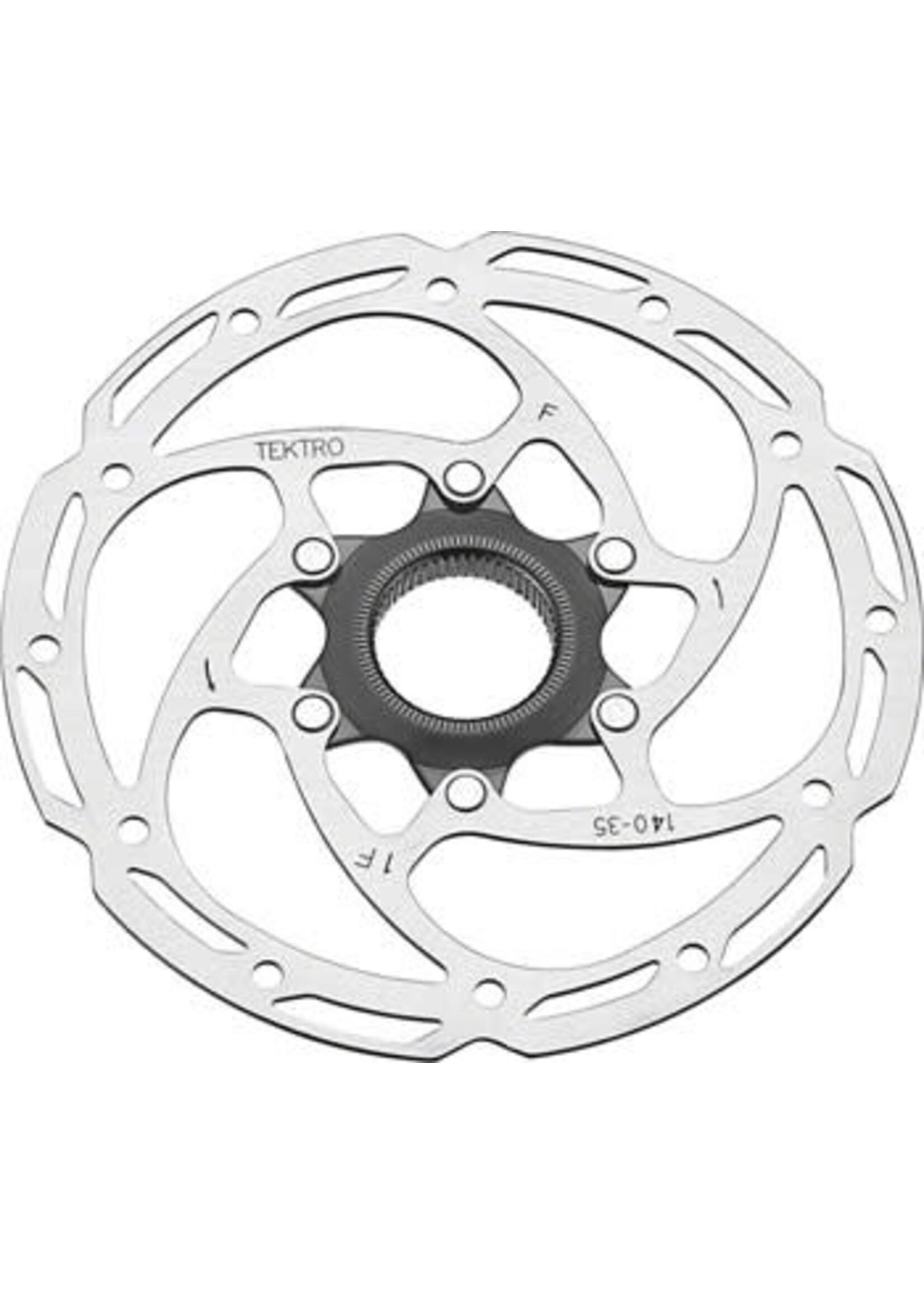 Tektro Tektro TR-35 Disc Brake Rotor - 140mm, Center-Lock, 1.8mm Thickness, Silver