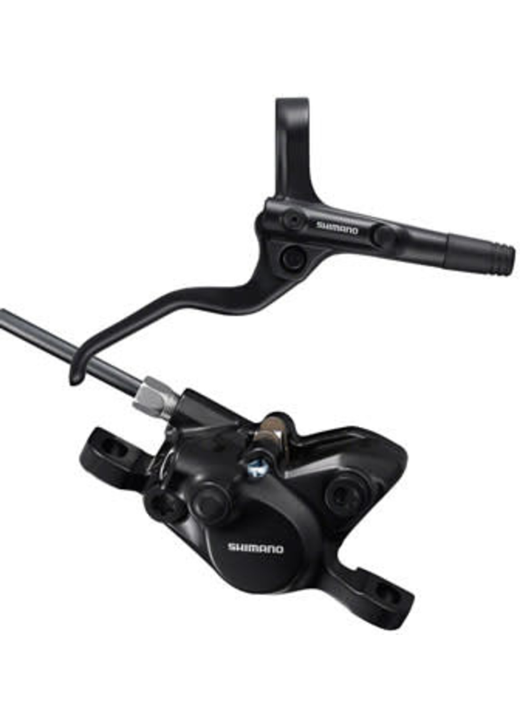 SHIMANO Shimano BR-MT200 Disc Brake and BL-MT201 Lever - Rear, Hydraulic, 2-Piston, Post Mount, Black
