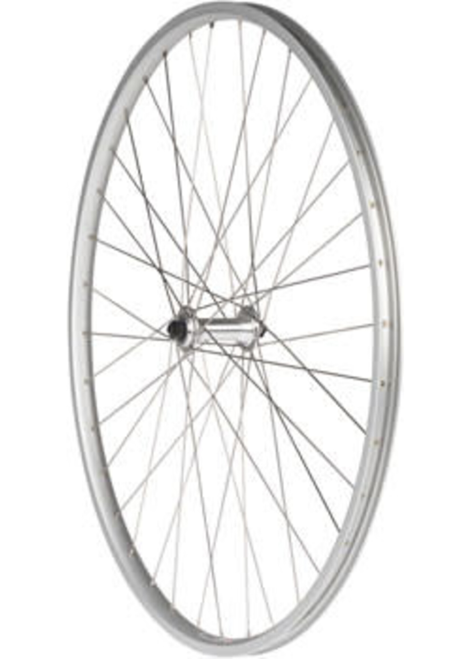 Quality Wheels Quality Wheels Value Single Wall Series Front Wheel - 27", QR x 100mm, Rim Brake, Silver, Clincher, 36H