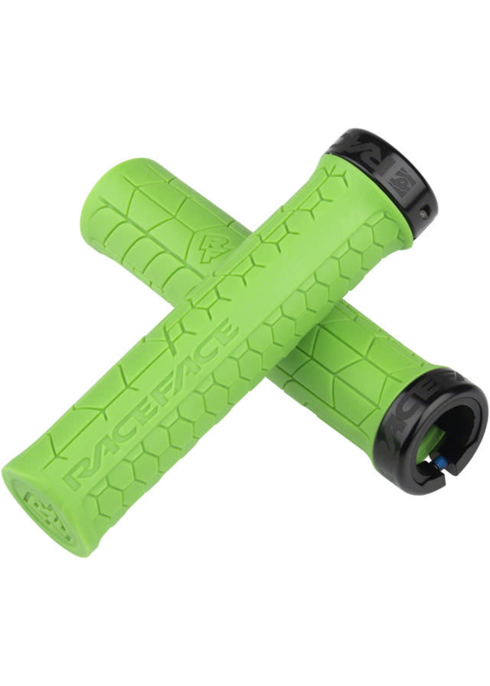 RaceFace RaceFace Getta Grips - Green, Lock-On, 30mm