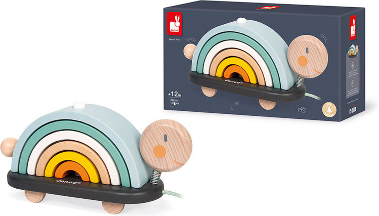Janod Sweet Cocoon Rainbow Turtle by Janod