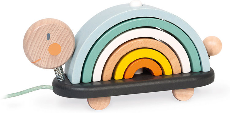 Janod Sweet Cocoon Rainbow Turtle by Janod