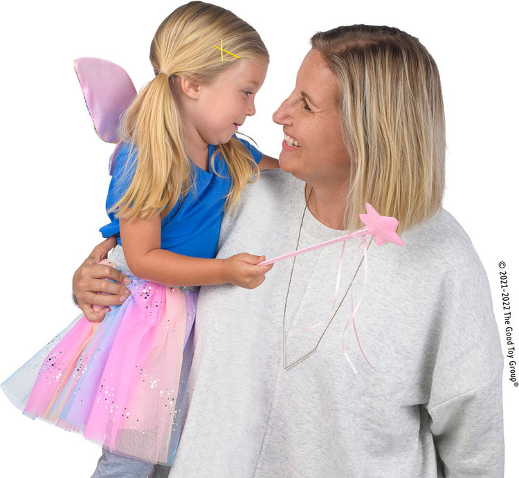 Great Pretenders Rainbow Sequins Skirt, Wings and Wand Set from Great Pretenders