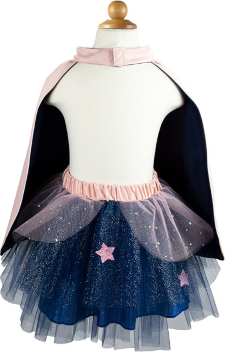 Great Pretenders Super-Duper Tutu, Cape & Mask Set in Pink & Navy from Great Pretenders
