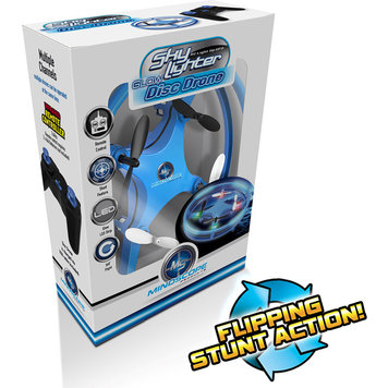 Mindscope Sky Lighter Disc Drone Blue