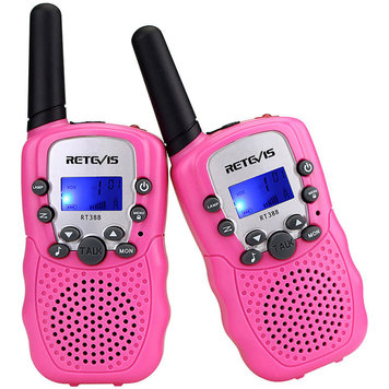 Walkie Talkie Pink with Flashlight